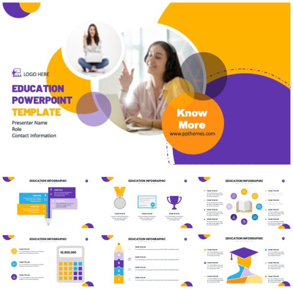 premium education slides presentation for powerpoint google slides or keynote