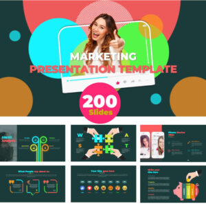 Marketing pitch deck template preview