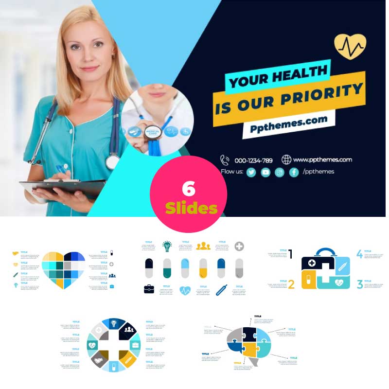 Animated Infographics bundle template to edit in PowerPoint google Slides & Keynote